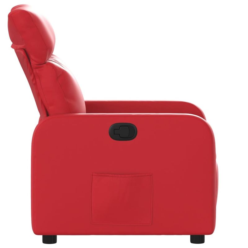 Casa si Gradina - Mobilier - Scaune si fotolii - Fotolii - Fotoliu rabatabil, rosu, piele ecologica - Infinity.ro