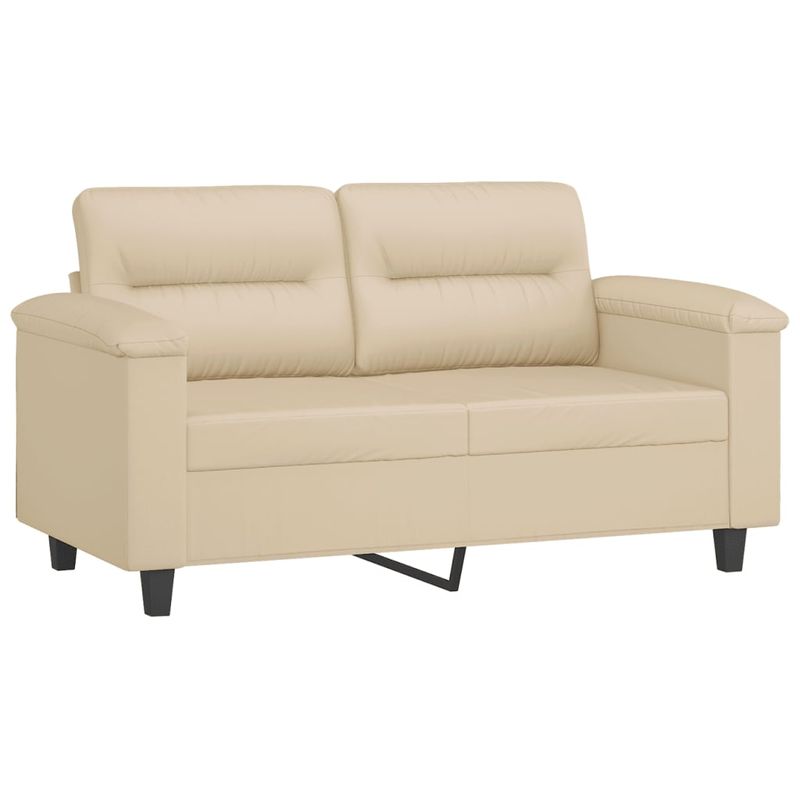 Casa si Gradina - Mobilier - Seturi de mobilier - Seturi living - Set de canapele cu perne, 3 piese, crem, microfibra - Infinity.ro