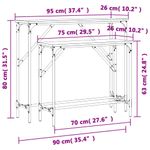 Casa si Gradina - Mobilier - Mese si birouri - Mese living - Masute console, 2 buc., stejar maro, lemn compozit - Infinity.ro