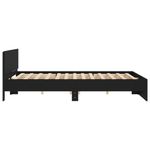 Casa si Gradina - Mobilier - Paturi si accesorii - Paturi - Cadru de pat cu tablie, negru, 180x200 cm - Infinity.ro