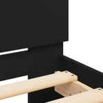 Casa si Gradina - Mobilier - Paturi si accesorii - Paturi - Cadru de pat cu tablie, negru, 180x200 cm - Infinity.ro