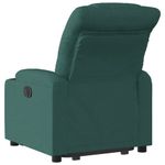 Casa si Gradina - Mobilier - Scaune si fotolii - Fotolii - Fotoliu rabatabil ridicare pe verticala, verde inchis, textil - Infinity.ro