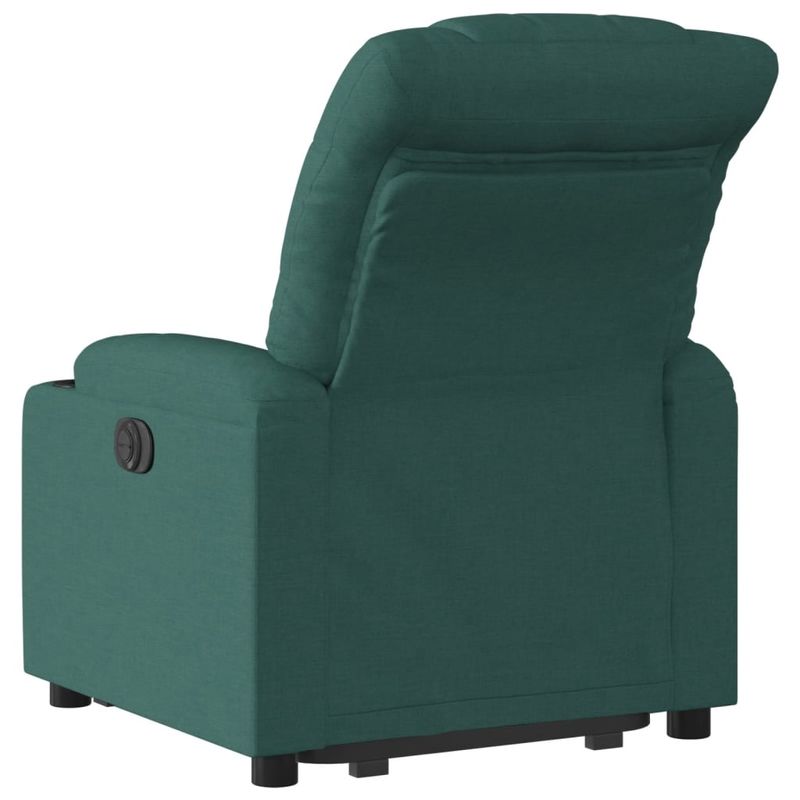 Casa si Gradina - Mobilier - Scaune si fotolii - Fotolii - Fotoliu rabatabil ridicare pe verticala, verde inchis, textil - Infinity.ro