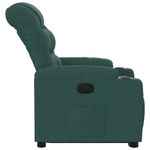 Casa si Gradina - Mobilier - Scaune si fotolii - Fotolii - Fotoliu rabatabil ridicare pe verticala, verde inchis, textil - Infinity.ro
