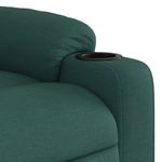 Casa si Gradina - Mobilier - Scaune si fotolii - Fotolii - Fotoliu rabatabil ridicare pe verticala, verde inchis, textil - Infinity.ro