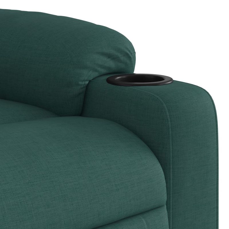 Casa si Gradina - Mobilier - Scaune si fotolii - Fotolii - Fotoliu rabatabil ridicare pe verticala, verde inchis, textil - Infinity.ro