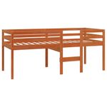 Casa si Gradina - Mobilier - Paturi si accesorii - Paturi - Pat inalt de dormitor, maro ceruit, 90x200cm, lemn masiv de pin - Infinity.ro
