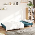 Casa si Gradina - Mobilier - Canapele si coltare - Canapele - Canapea extensibila cu 2 locuri, albastru, catifea - Infinity.ro
