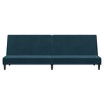 Casa si Gradina - Mobilier - Canapele si coltare - Canapele - Canapea extensibila cu 2 locuri, albastru, catifea - Infinity.ro