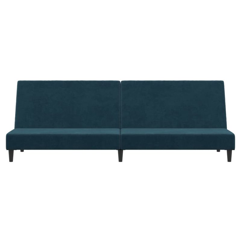 Casa si Gradina - Mobilier - Canapele si coltare - Canapele - Canapea extensibila cu 2 locuri, albastru, catifea - Infinity.ro