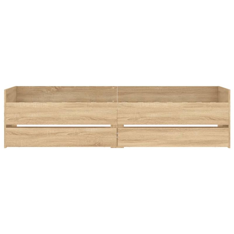 Casa si Gradina - Mobilier - Paturi si accesorii - Paturi - Cadru pat cu sertare, stejar sonoma, 75x190 cm, mic single - Infinity.ro