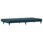 Casa si Gradina - Mobilier - Canapele si coltare - Canapele - Canapea extensibila cu 2 locuri, albastru, catifea - Infinity.ro
