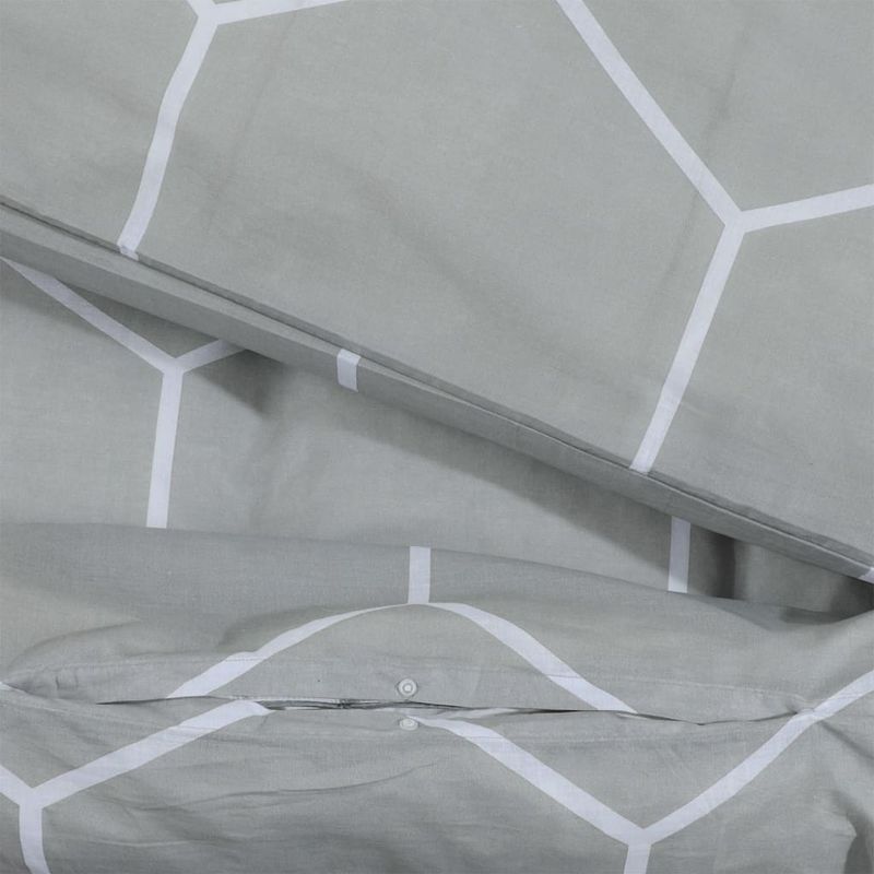Casa si Gradina - Textile si covoare - Lenjerii de pat - Seturi de lenjerie - Set cu husa de pilota, gri, 140x200 cm, bumbac - Infinity.ro