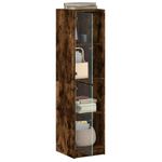 Casa si Gradina - Mobilier - Comode si corpuri - Comode - Dulap cu usi din sticla, stejar fumuriu, 35x37x142 cm - Infinity.ro