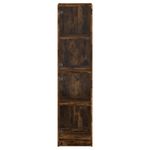 Casa si Gradina - Mobilier - Comode si corpuri - Comode - Dulap cu usi din sticla, stejar fumuriu, 35x37x142 cm - Infinity.ro