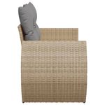 Casa si Gradina - Gradina si terasa - Mobilier exterior - Canapele si fotolii gradina - Canapea de gradina cu perne, 2 locuri, bej, poliratan - Infinity.ro