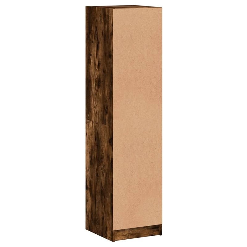 Casa si Gradina - Mobilier - Comode si corpuri - Comode - Dulap cu usi din sticla, stejar fumuriu, 35x37x142 cm - Infinity.ro
