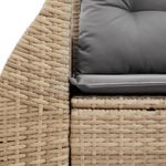 Casa si Gradina - Gradina si terasa - Mobilier exterior - Canapele si fotolii gradina - Canapea de gradina cu perne, 2 locuri, bej, poliratan - Infinity.ro