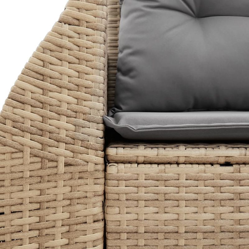 Casa si Gradina - Gradina si terasa - Mobilier exterior - Canapele si fotolii gradina - Canapea de gradina cu perne, 2 locuri, bej, poliratan - Infinity.ro