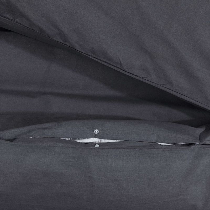 Casa si Gradina - Textile si covoare - Lenjerii de pat - Seturi de lenjerie - Set cu husa de pilota, alb și negru, 260x220 cm, bumbac - Infinity.ro