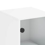 Casa si Gradina - Mobilier - Comode si corpuri - Comode - Dulap cu usi din sticla, alb, 35x37x120 cm - Infinity.ro