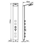 Casa si Gradina - Constructii - Scule electrice si accesorii - Accesorii polizare si slefuire - Sistem cu panel de dus, sticla, maro - Infinity.ro