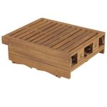 Casa si Gradina - Gradina si terasa - Mobilier exterior - Scaune si sezlonguri gradina - Sezlong de plaja pliabil, lemn masiv de acacia - Infinity.ro
