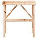 Casa si Gradina - Gradinarit si plante - Plante si ghivece - Ghivece si suporturi - Masa de plante cu raft, 78x38x82,5 cm, lemn masiv de brad - Infinity.ro