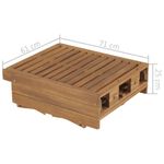 Casa si Gradina - Gradina si terasa - Mobilier exterior - Scaune si sezlonguri gradina - Sezlong de plaja pliabil, lemn masiv de acacia - Infinity.ro