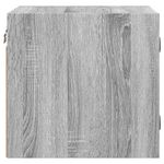 Casa si Gradina - Mobilier - Comode si corpuri - Noptiere - Noptiere cu usi din sticla, 2 buc., gri sonoma, 35x37x35 cm - Infinity.ro