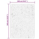 Casa si Gradina - Textile si covoare - Covoare - Covoare casa - Covor "IZA" aspect scandinav, cu fire scurte, gri, 240x340 cm - Infinity.ro