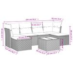 Casa si Gradina - Gradina si terasa - Mobilier exterior - Seturi mobila gradina - Set canapele de gradina, 7 piese, cu perne, bej, poliratan - Infinity.ro