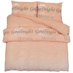 Casa si Gradina - Textile si covoare - Lenjerii de pat - Seturi de lenjerie - Set cu husa de pilota, roz, 200x220 cm, bumbac - Infinity.ro