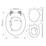 Casa si Gradina/Sanitare/Obiecte sanitare/Vase de toaleta - Tiger Capac WC cu inchidere silentioasa Scaffold, maro, MDF 252022546 - Infinity.ro
