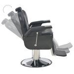Casa si Gradina - Mobilier - Scaune si fotolii - Scaune - Scaun frizer, negru, 72 x 68 x 98 cm, piele ecologica - Infinity.ro