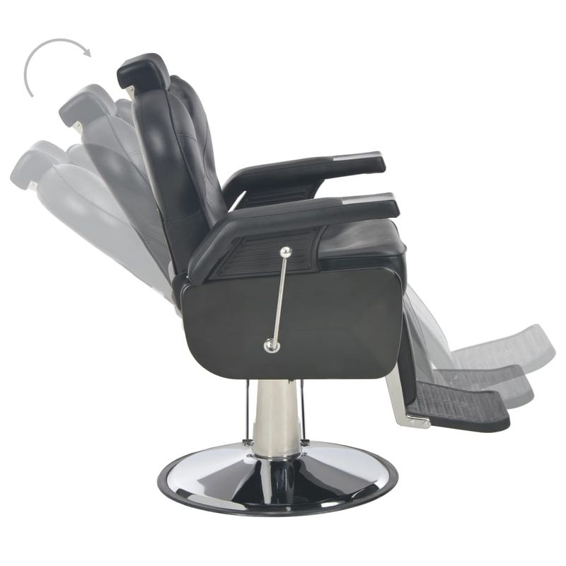 Casa si Gradina - Mobilier - Scaune si fotolii - Scaune - Scaun frizer, negru, 72 x 68 x 98 cm, piele ecologica - Infinity.ro