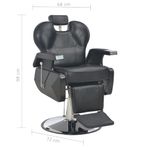 Casa si Gradina - Mobilier - Scaune si fotolii - Scaune - Scaun frizer, negru, 72 x 68 x 98 cm, piele ecologica - Infinity.ro