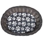 Petshop - Accesorii petshop - Jucarii animale - Ansambluri de joaca - Ansamblu pentru pisici/pat/stalp de zgariat, cu perna, rachita - Infinity.ro