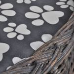 Petshop - Accesorii petshop - Jucarii animale - Ansambluri de joaca - Ansamblu pentru pisici/pat/stalp de zgariat, cu perna, rachita - Infinity.ro
