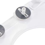 Casa si Gradina - Sanitare - Obiecte sanitare - Vase de toaleta - Capac WC cu inchidere silentioasa, eliberare rapida, alb, mărime 46x36.5 cm(110 - 170 mm) - Infinity.ro