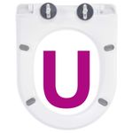 Casa si Gradina - Sanitare - Obiecte sanitare - Vase de toaleta - Capac WC cu inchidere silentioasa, eliberare rapida, alb, mărime 46x36.5 cm(110 - 170 mm) - Infinity.ro