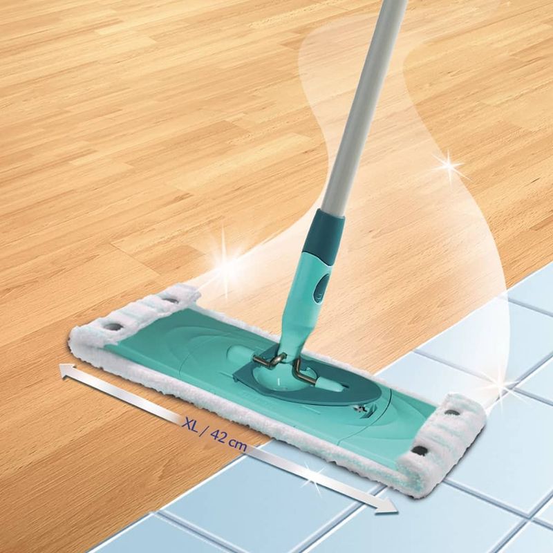 Market - Curatenie si intretinere casa - Produse menaj - Mopuri - Leifheit Cap de mop „Clean Twist Micro Duo” XL, alb 52017 - Infinity.ro