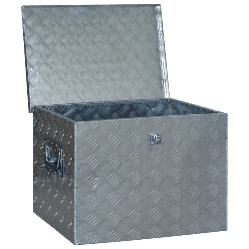 Casa si Gradina - Constructii - Depozitare, transport si protectie - Organizatoare si cutii scule - Lada din aluminiu, 610 x 430 x 455 cm, argintiu - Infinity.ro