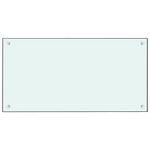 Casa si Gradina - Sanitare - Chiuveta bucatarie si accesorii - Accesorii chiuvete - Panou antistropi de bucatarie, alb, 80x40 cm, sticla securizata - Infinity.ro