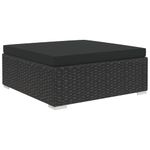 Casa si Gradina - Gradina si terasa - Mobilier exterior - Seturi mobila gradina - Set mobilier de gradina cu perne, 6 piese, negru, poliratan - Infinity.ro