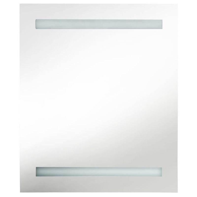 Casa si Gradina - Mobilier - Mobilier baie - Corpuri baie - Dulap de baie cu oglinda si LED, gri beton, 50x14x60 cm - Infinity.ro