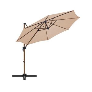 Umbrela gradina/terasa, cu articulatie, bej, 300 cm, Roma