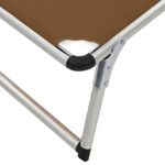 Casa si Gradina - Gradina si terasa - Mobilier exterior - Scaune si sezlonguri gradina - Sezlonguri pliabile cu acoperis 2 buc. maro, aluminiu&textilena - Infinity.ro