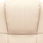 Casa si Gradina/Mobilier/Scaune si fotolii/Scaune - Scaun de birou, crem, piele naturala - Infinity.ro