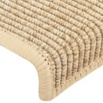 Casa si Gradina - Textile si covoare - Covoare - Covoare casa - Covorase scari autoadezive 15 buc. bej deschis 65x21x4cm sisal - Infinity.ro